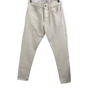 Alex Crane Straight Leg Cham Jeans Canvas Pant Heavy Cotton Cream Sustainable 30